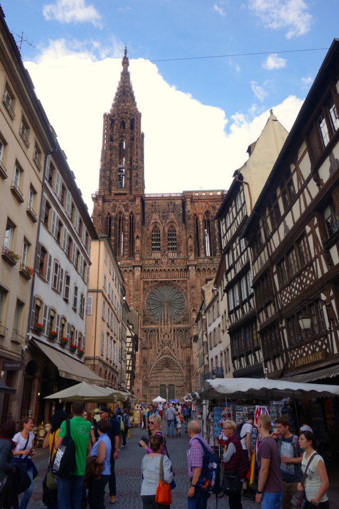 Strasbourger Münster im Hintergrund